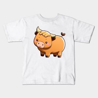 Adorable farm bull for children Kids T-Shirt